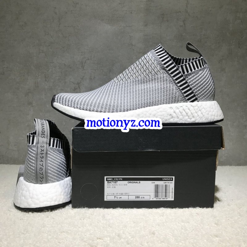 Adidas Kith Naked NMD CS2 PK Grey Real Boost